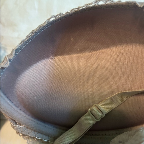 Rene Rofe Pink and Cream Lace Padded Bras - Picture 4 of 6